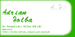 adrian holba business card